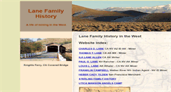 Desktop Screenshot of lanefamilyhistory.org